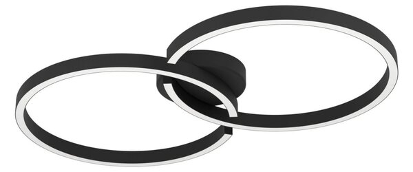 Plafonieră LED RGBW dimabilă Eglo 900955 AMANDOLO 19,5W/230V negru + telecomandă