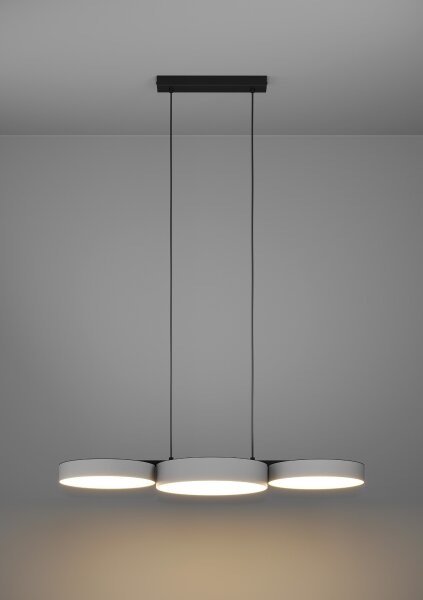 Lustră LED RGBW dimabilă pe cablu Eglo 900856 BARBANO-Z 3xLED/7,5W/230V gri