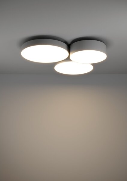 Plafonieră LED RGBW dimabilă Eglo 900855 BARBANO-Z 3xLED/7,5W/230V gri