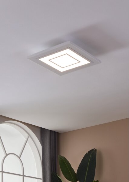Plafonieră RGBW dimabilă Eglo 900959 ALBARCA LED/18W/230V + telecomandă