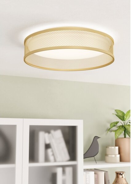 Plafonieră LED Eglo 900796 LUPPINERIA LED/20W/230V auriu
