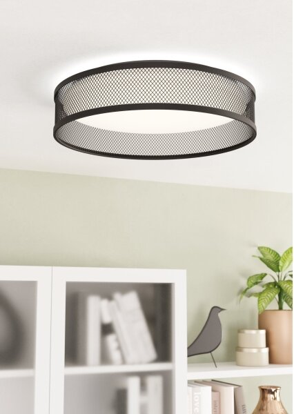 Plafonieră LED Eglo 900795 LUPPINERIA LED/20W/230V negru