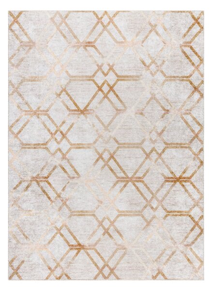 MIRO 51805.804 covor lavabil Geometric, spalier anti-alunecare - aur