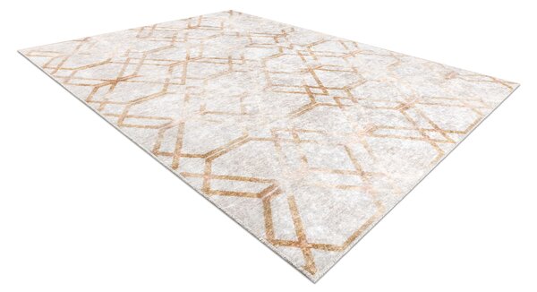MIRO 51805.804 covor lavabil Geometric, spalier anti-alunecare - aur