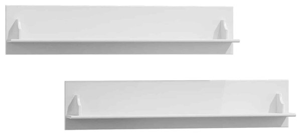 Set lemn masiv alb Polițe Linea 120cm