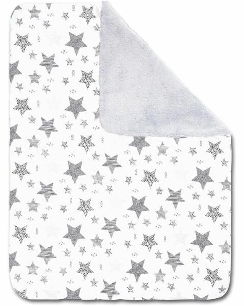 Set 2 paturici duble pufoase cu doua fete 100x78 cm Kidizi Fluffy Magic Forest Friends