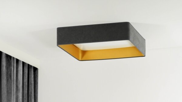 Plafonieră LED dimabilă Brilagi VELVET SQUARE LED/36W/230V Wi-Fi Tuya gri + telecomandă