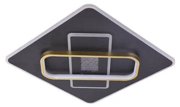 Plafonieră LED dimabilă LED/90W/230V negru + telecomandă