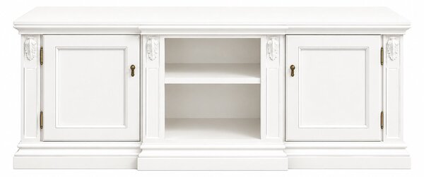 Comodă TV lemn masiv Bernhard, 172 × 57 × 64 cm