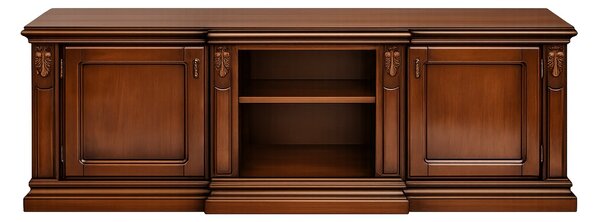 Comodă TV lemn masiv Bernhard, 172 × 57 × 64 cm