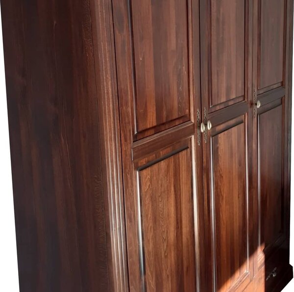 Dulap lemn masiv nuc Preston 3 Uși, 160,7 × 60,9 × 206,9 cm