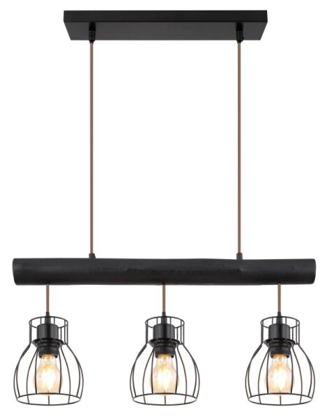 Lustră pe cablu MINA 3xE27/60W/230V Globo 15326-3NB