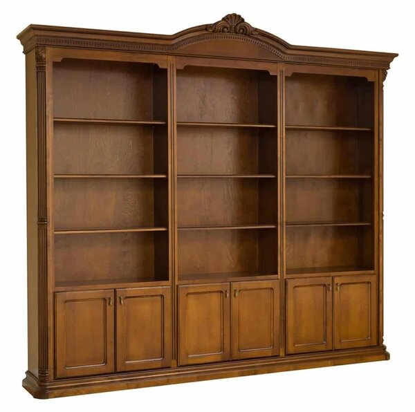 Bibliotecă lemn masiv Valerio, 262 × 40 × 244 cm