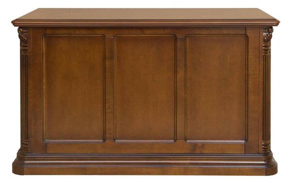Birou lemn masiv nuc Valerio, 140 × 75 × 81 cm