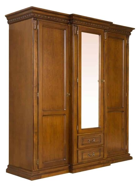 Dulap lemn masiv Bernhard 3 Usi, 182 × 67 × 218 cm