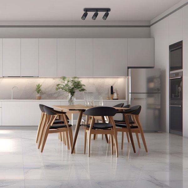Spot VERTICAL 3xGU10/8W/230V negru