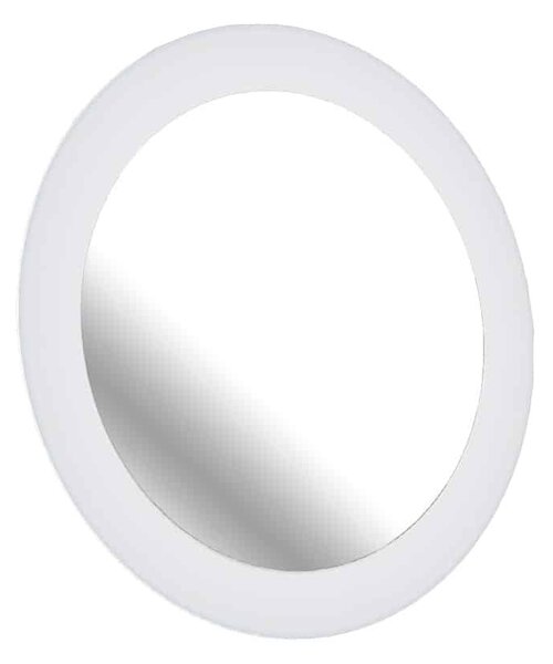 Oglindă lemn masiv retroiluminată LED rotundă Ø75cm