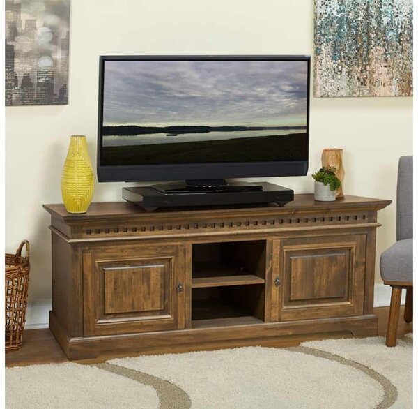 Comodă TV lemn masiv Peter, 150 × 65 × 50 cm