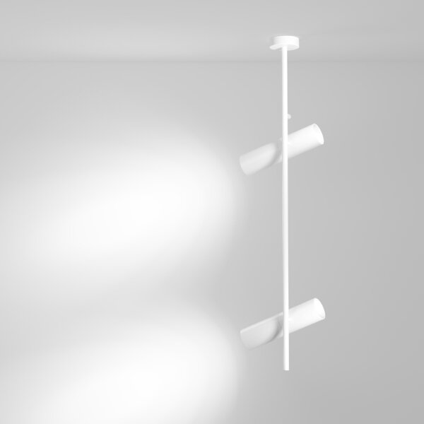 Lustră pe tijă Maytoni C021CL-02W ELTI 2xGU10/50W/230V alb