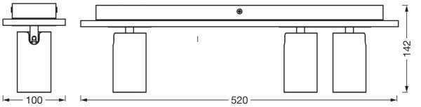 Spot LED Ledvance DECOR MERCURY 3xGU10/3,4W/230V