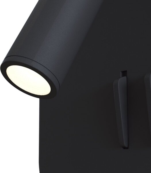Spot LED de perete Maytoni C175-WL-01-6W-B IOS LED/9W/230V negru