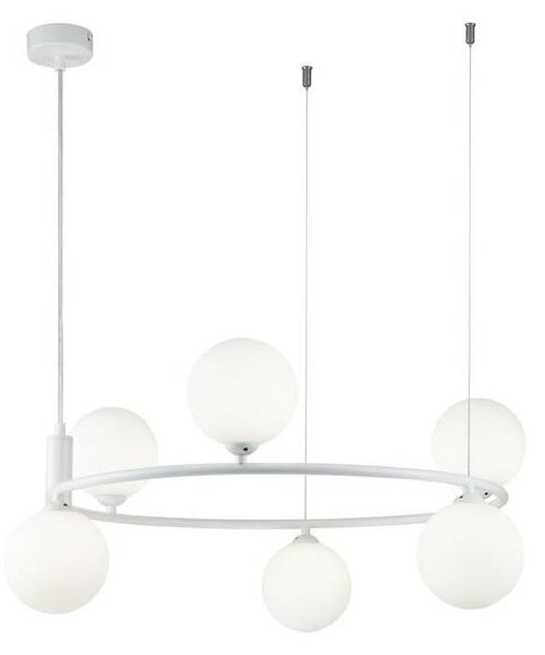 Lustră pe cablu Maytoni MOD013PL-06W RING 6xG9/25W/230V alb