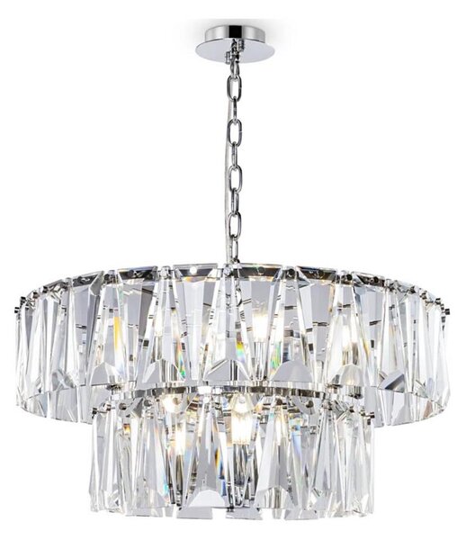 Lustră pe lanț Maytoni MOD043PL-12CH PUNTES 12xE14/40W/230V crom