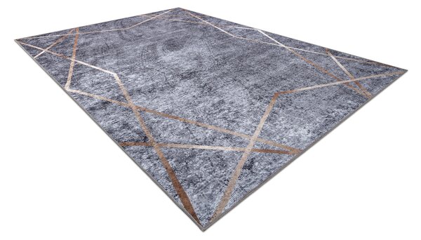 MIRO 51233.809 covor lavabil Geometric anti-alunecare - gri