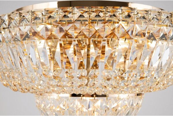 Plafonieră Maytoni DIA100-CL-12-G BASFOR 12xE14/60W/230V auriu