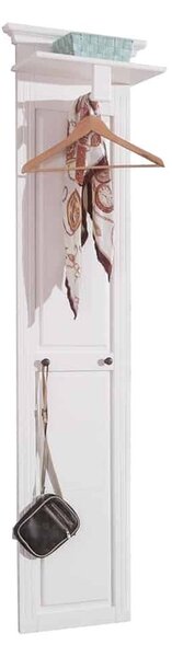 Cuier lemn masiv alb Ariana, 42 × 28 × 180 cm