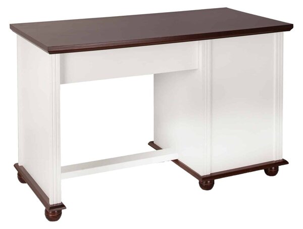 Birou lemn masiv alb Arlo 120x60cm /Maro
