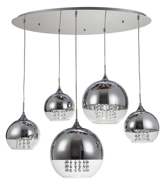 Lustră pe cablu Maytoni P140-PL-170-5-N FERMI 5xE27/60W/230V crom