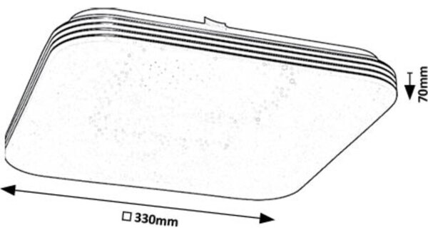 Plafonieră LED Rabalux 71180 OSCAR LED/18W/230V 4000K 33x33 cm