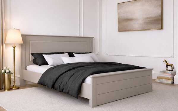 Pat lemn masiv Carlo 140/160/180 cm - 140x200