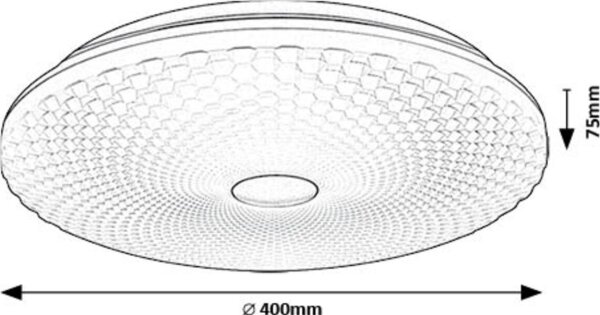 Plafonieră LED Rabalux 71184 GALETI LED/24W/230V 4000K d. 40 cm