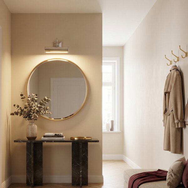 Elstead Aplică tablou Picture Lights crom lustruit, 19 cm, reglabil, Metalic, Camera de zi / sufragerie, Metal, Antichitate