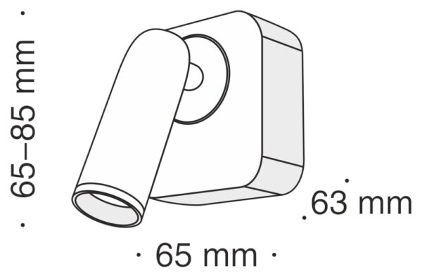 Spot LED de perete Maytoni C039WL-L3B3K MIRAX LED/3W/230V negru