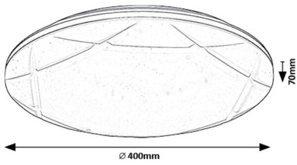 Plafonieră LED Rabalux 71053 OSWALD LED/24W/230V 4000K d. 40 cm