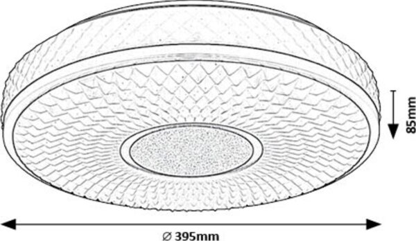 Plafonieră LED Rabalux 71137 SEDONA LED/24W/230V 4000K d. 39 cm