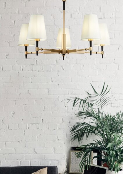 Lustră pe tijă Maytoni H001CL-05BS ZARAGOZA 5xE14/40W/230V