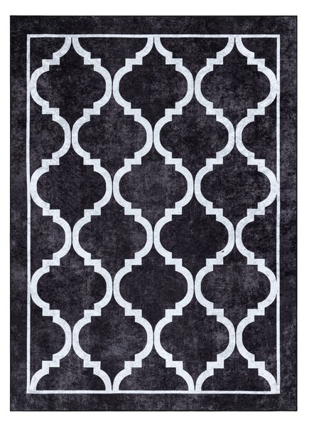 MIRO 51639.806 covor lavabil Trellis spalier anti-alunecare - negru