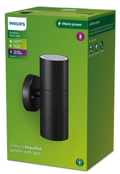 Aplică de exterior Philips KYLIS 2xGU10/25W/230V IP44