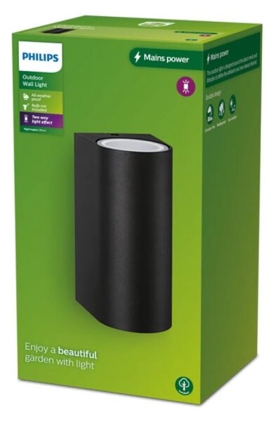 Aplică de exterior Philips NIGHTINGALE 2xGU10/35W/230V IP44