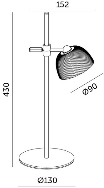 Lampă LED reîncărcabilă dimabilă de masă LED/3,5W/5V 3000/4000/6500K negru