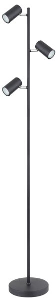 Lampadar Globo 57910SB ROBBY 3xGU10/5W/230V negru