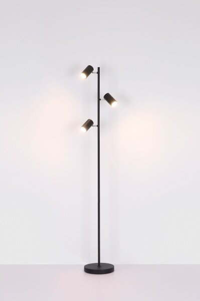 Lampadar Globo 57910SB ROBBY 3xGU10/5W/230V negru