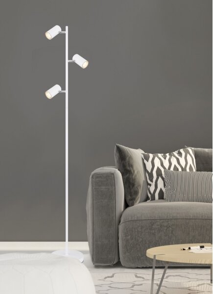 Lampadar Globo 57910SW ROBBY 3xGU10/5W/230V alb