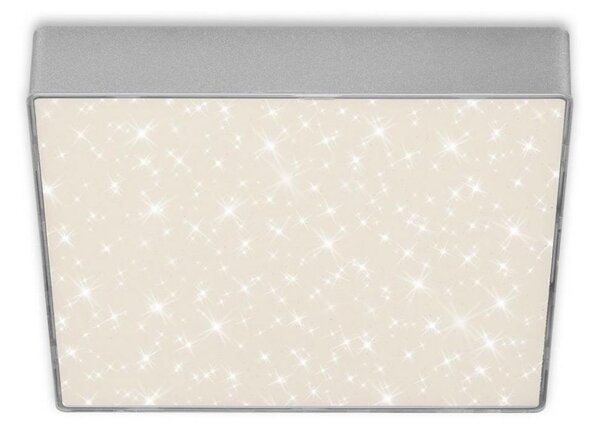 Plafonieră LED Briloner 7077-414 STAR SKY LED/21W/230V 21x21 cm argintiu