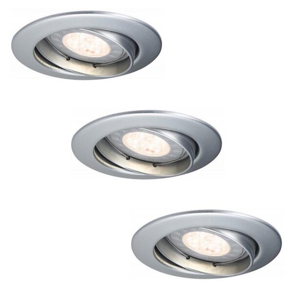 Paulmann 92516 - Set 3x LED GU10 3,5W corp iluminat baie 230V