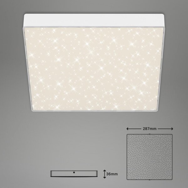 Plafonieră LED Briloner 7078-416 STAR SKY LED/21W/230V 28x28 cm alb